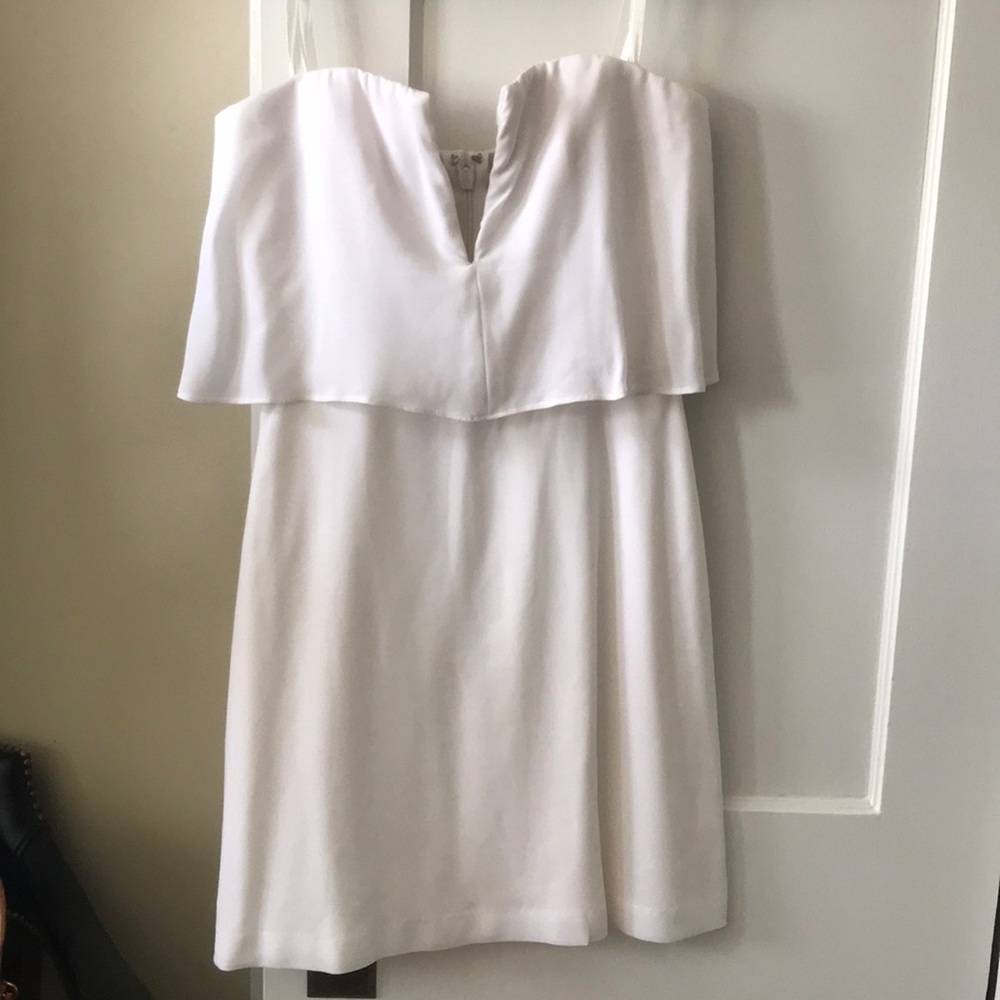 BCBGMaxazria White Strapless Dress - Picture 2 of 4